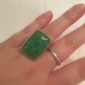 Jade Ring Sz 8